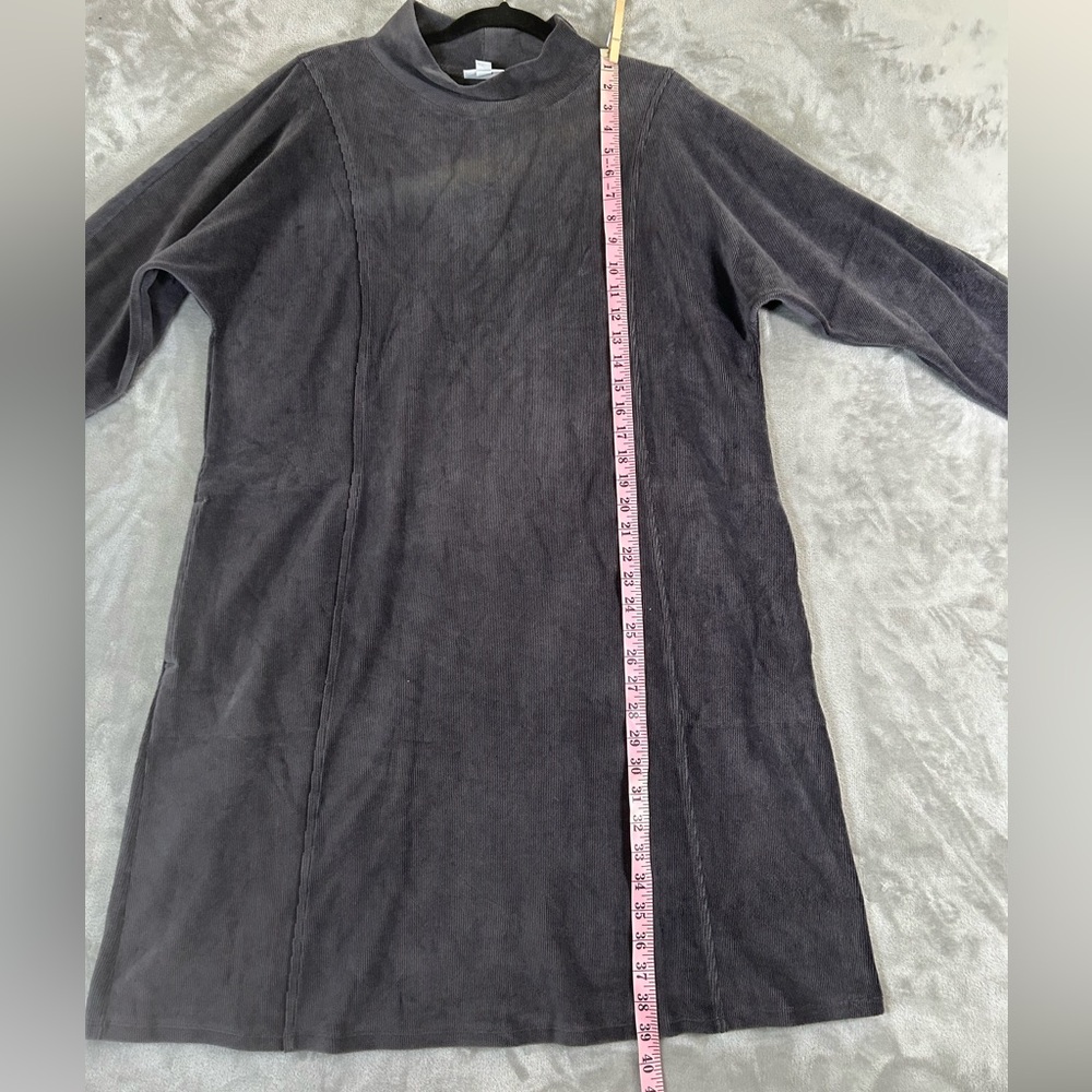 J. Jill corded velour mock neck dress - Picture 7 of 11